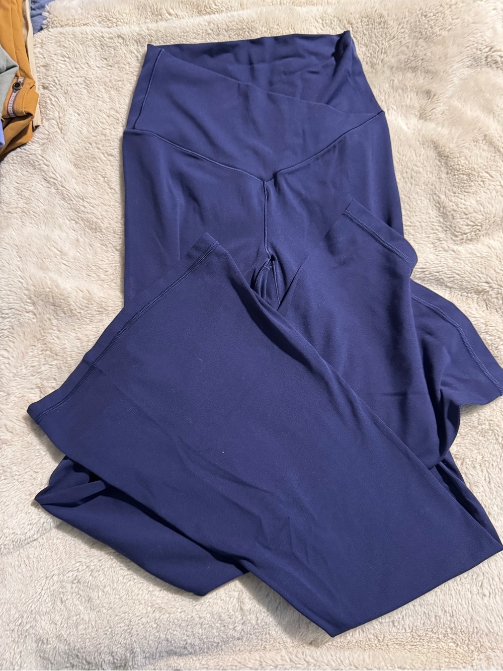 High-Waist Navy Blue Women’s Active Leggings flare legs Aerie